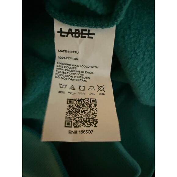 LABEL Go-To Crew Sweatshirt Women’s Size XL Green Comfy Cozy Pullover NWT $85 - Picture 7 of 7